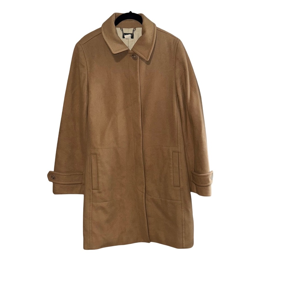 J. Crew Camel Tan Wool Trench Coat